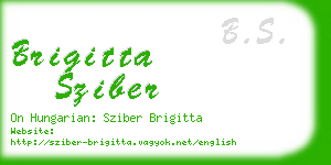 brigitta sziber business card